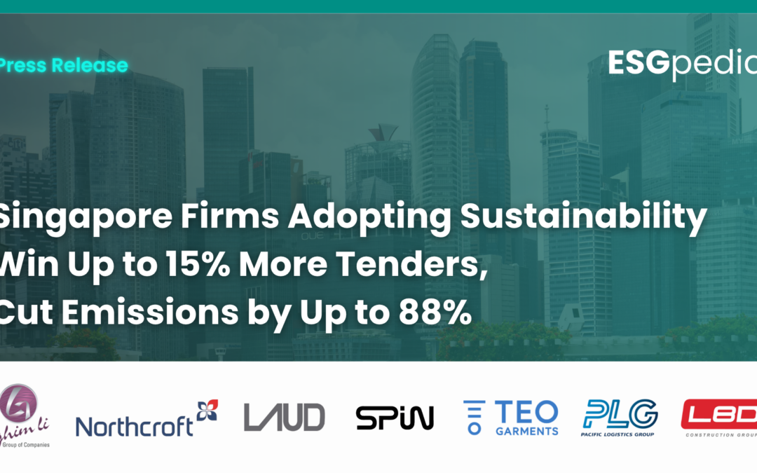 Singapore Firms Adopting Sustainability Win Up to 15% More Tenders, Cut Emissions by Up to 88%